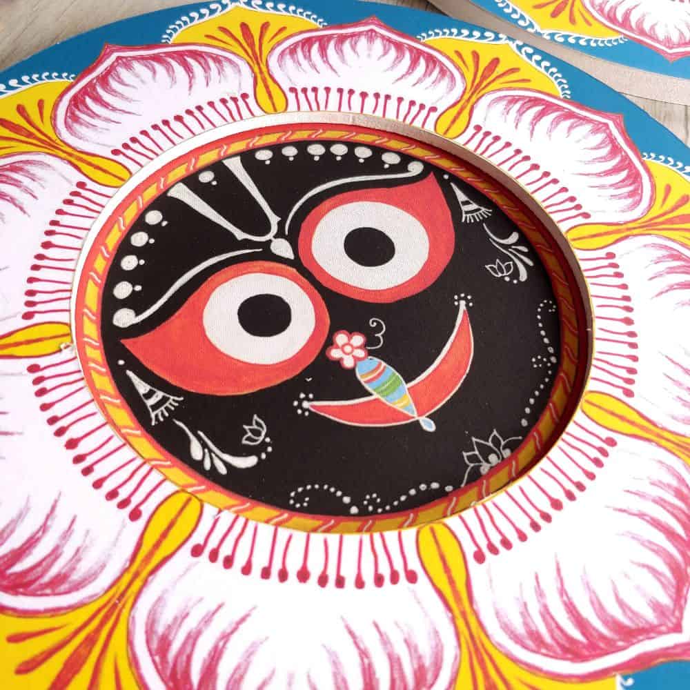 Lord Jagannath - Traditional Indian Art | Ethnic Wall Art - rangreli