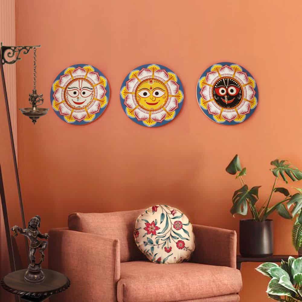 Lord Jagannath - Traditional Indian Art | Ethnic Wall Art - rangreli