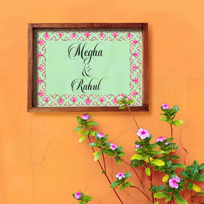 Printed Framed Name plate -  Veli - 2 - rangreli