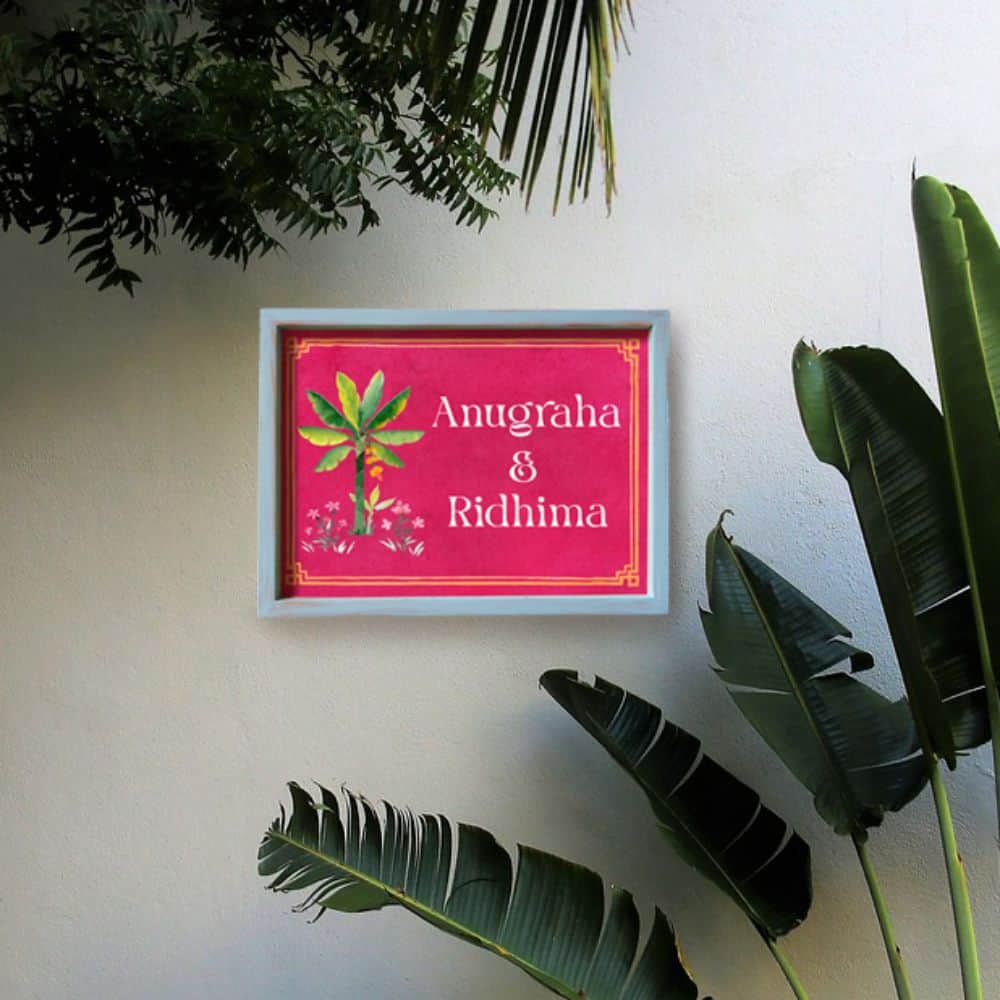 Printed Framed Name plate -  Utsav - rangreli