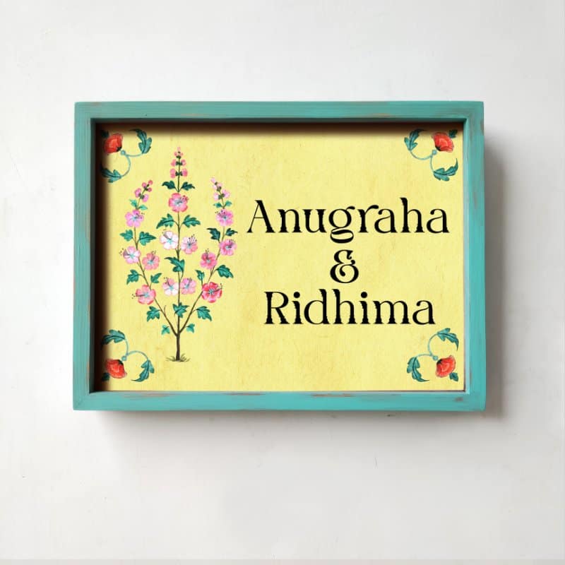 Basant - Handcrafted Framed Nameplate