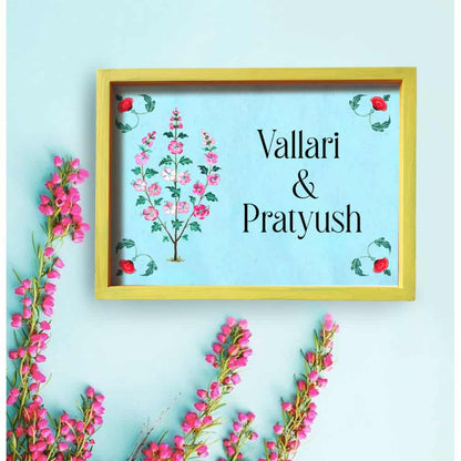 Basant - Handcrafted Framed Nameplate