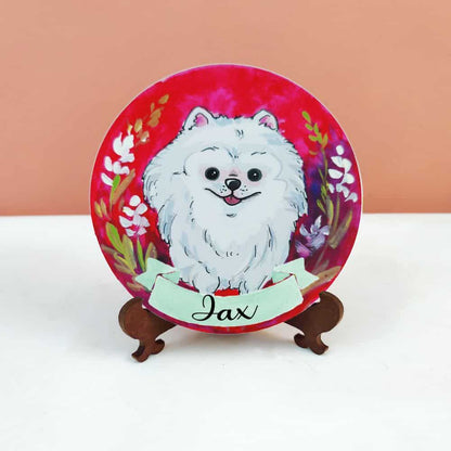 Handpainted Character Table Art - Fluff Ball - rangreli