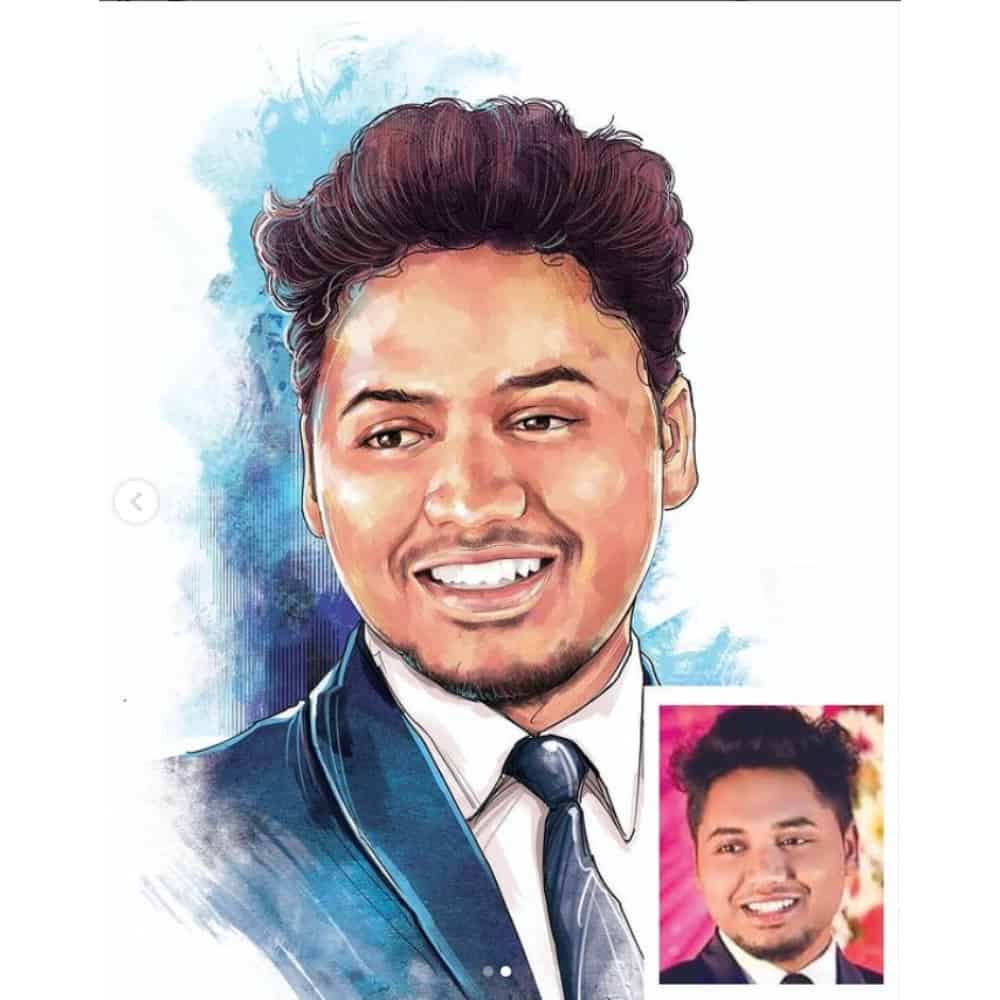 Colour Digital Portrait - Style 3 - rangreli