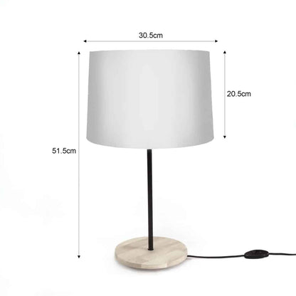 Drum Table Lamp  - Retro Black - rangreli