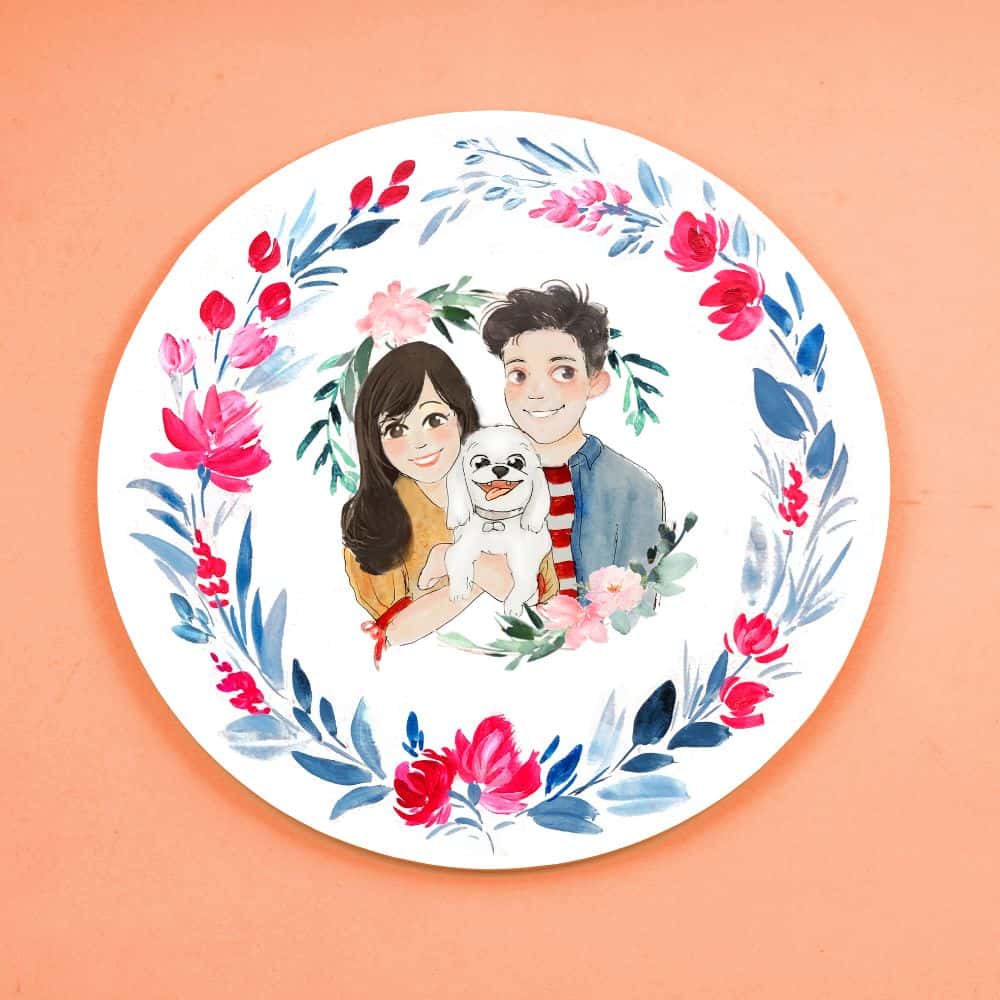 Handpainted Character wall art - Freestyle Couple - rangreli