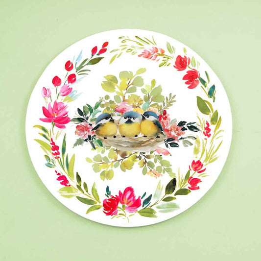 Handpainted Character wall art - Bird Nest - rangreli